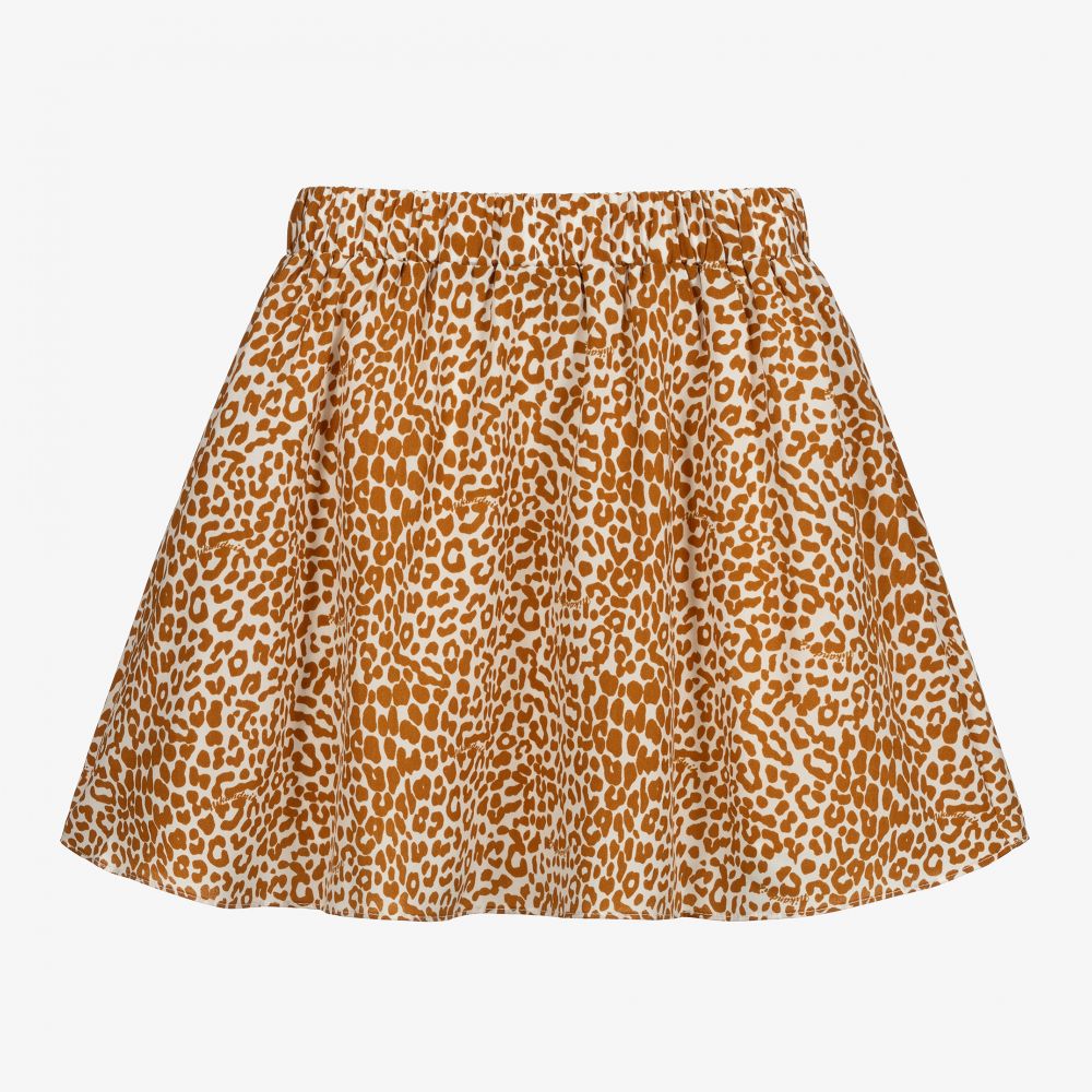 Leopard print skirt kids store