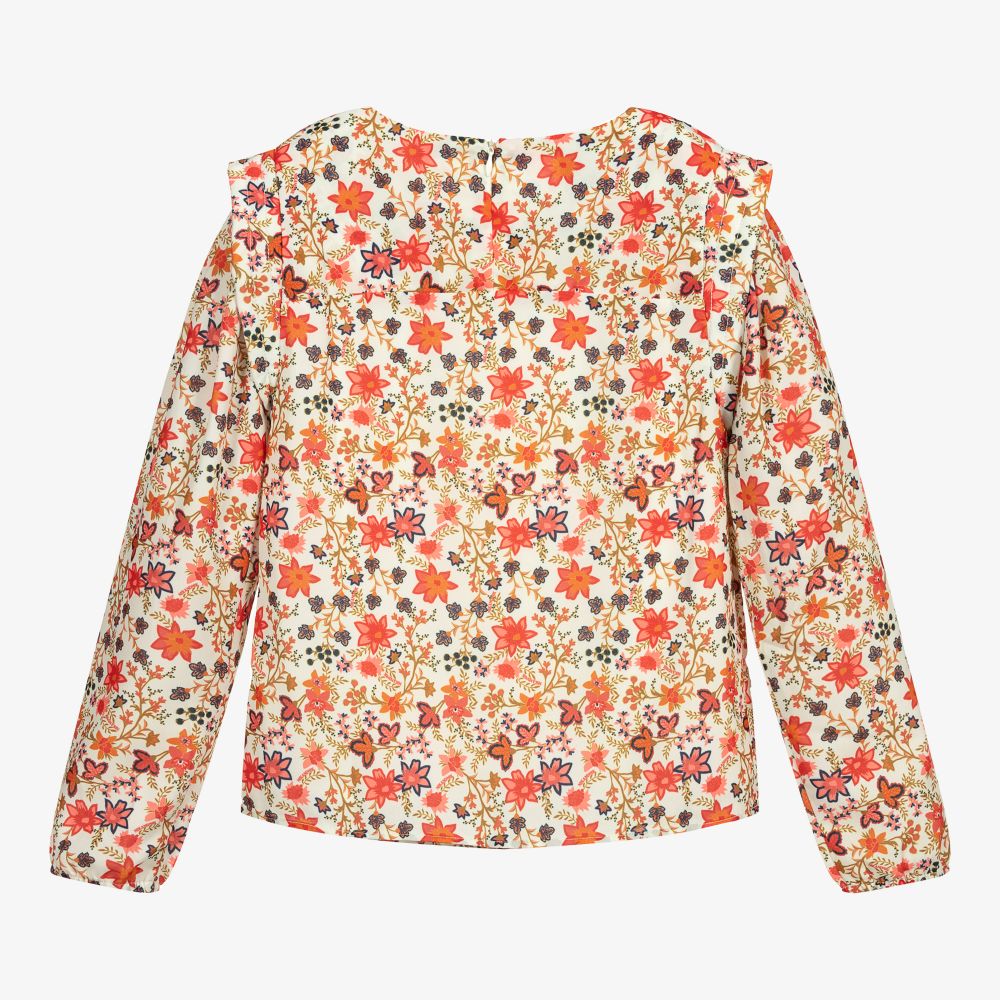 NIK&NIK-Teen Girls Red Floral Blouse | Childrensalon Outlet