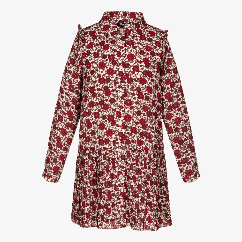 NIK&NIK - Teen Girls Red Floral Dress | Childrensalon