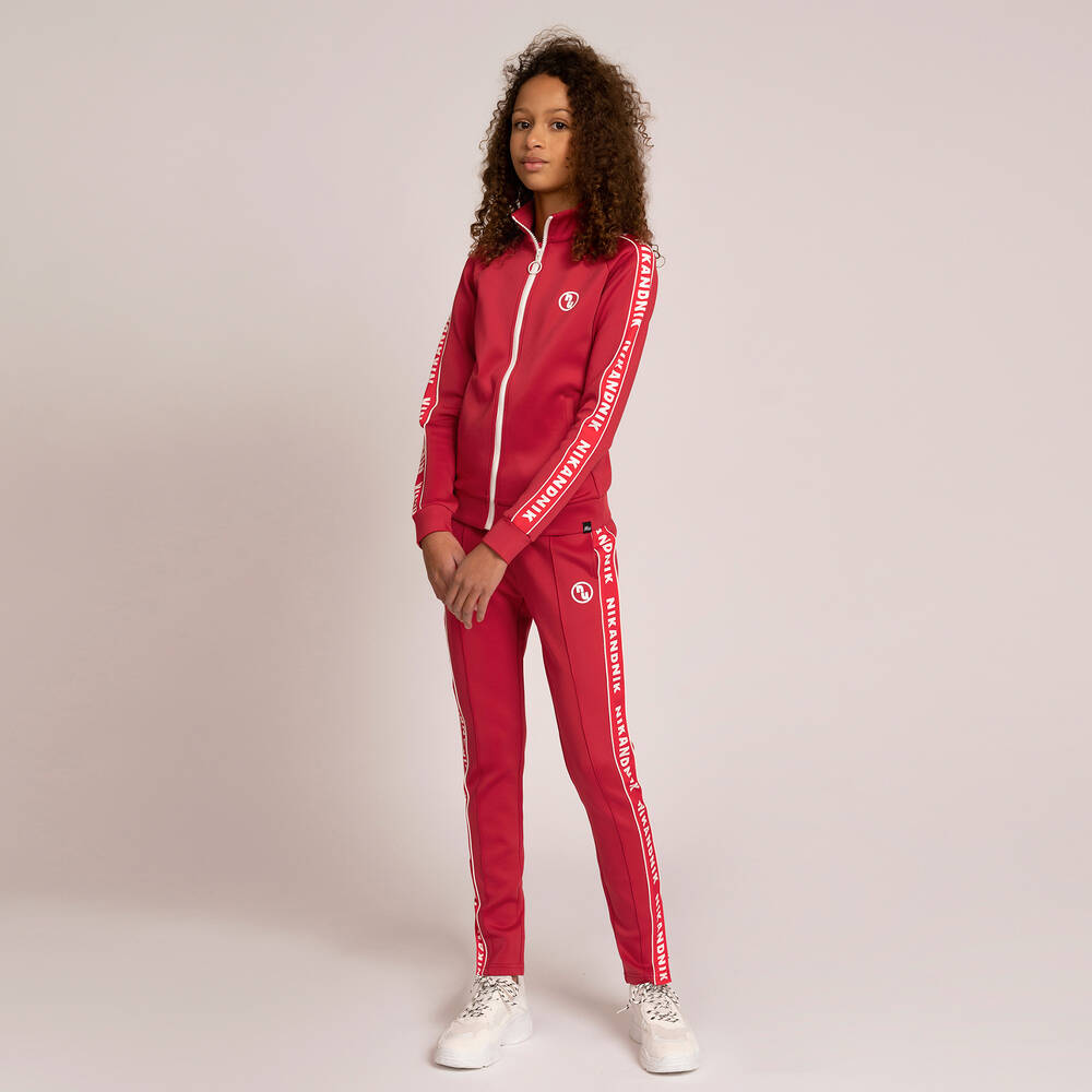 NIK&NIK-Teen Girls Red Logo Joggers | Childrensalon Outlet