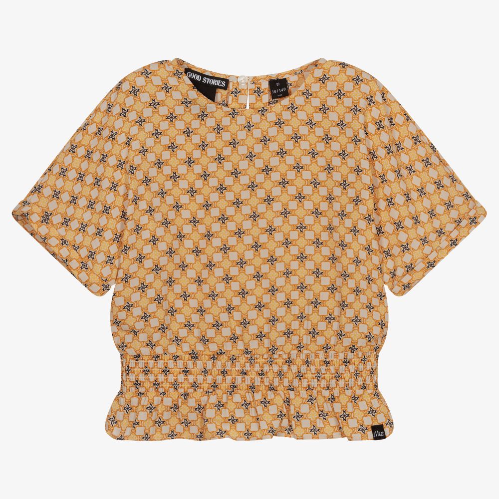 NIK&NIK - Teen Girls Yellow Crêpe Blouse | Childrensalon