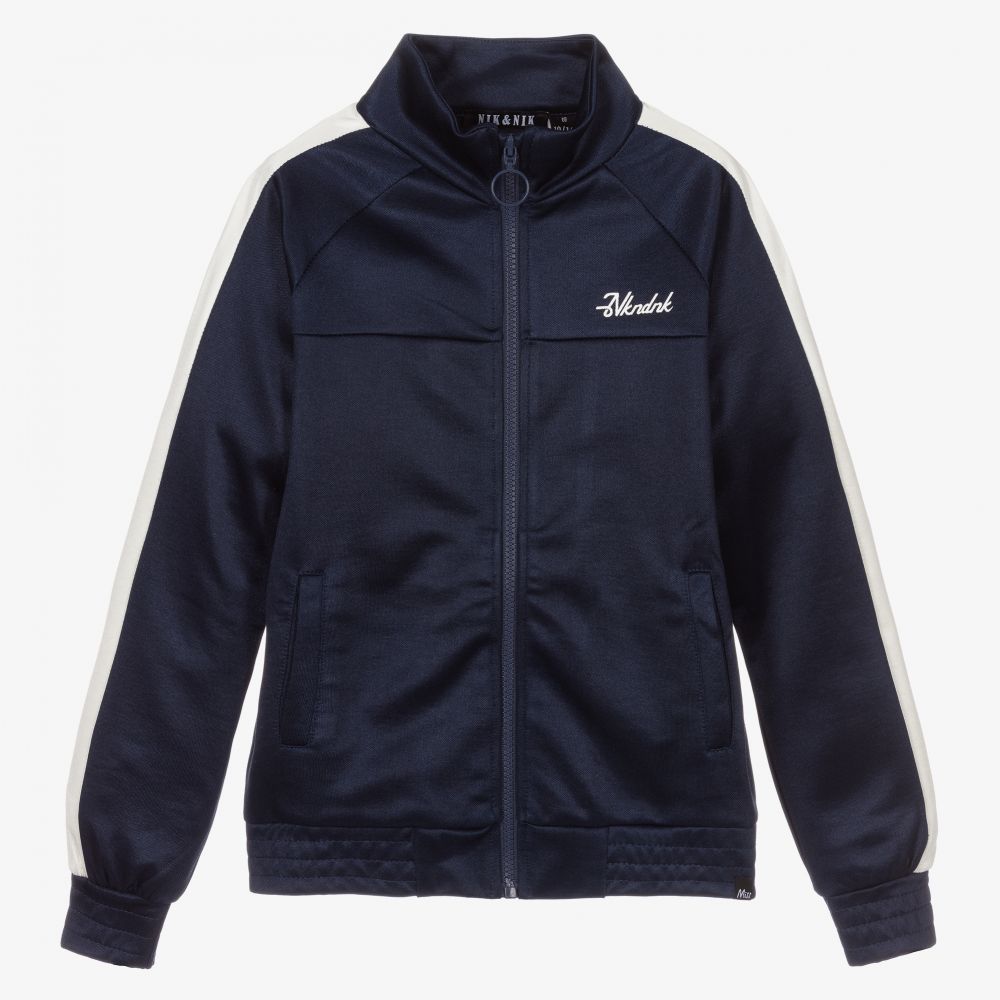 NIK&NIK - Teen Navy Blue Zip-up Top | Childrensalon