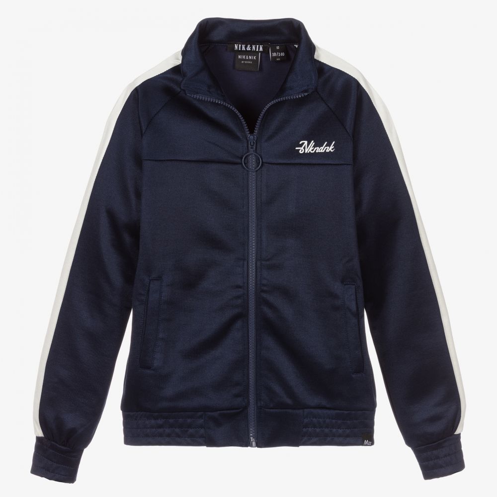 نك آند نك-توب بسحّاب تينز بناتي مزيج قطن لون كحلي | Childrensalon Outlet