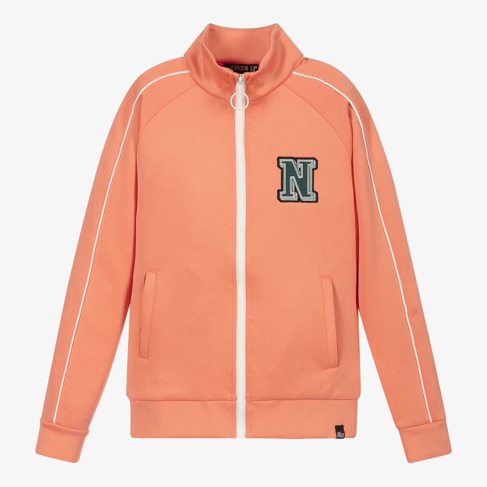 NIK&NIK - Teen Pink Logo Zip-Up Top | Childrensalon