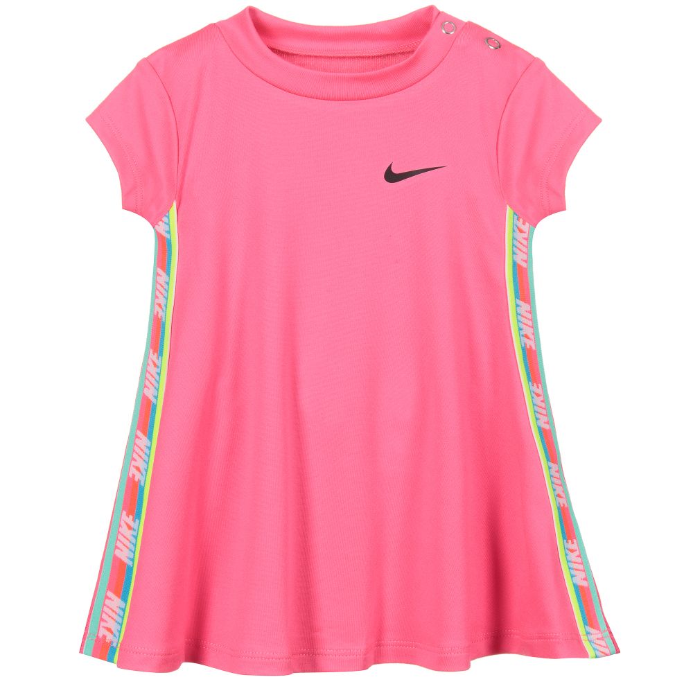 Baby Girls Pink Logo Dress Set