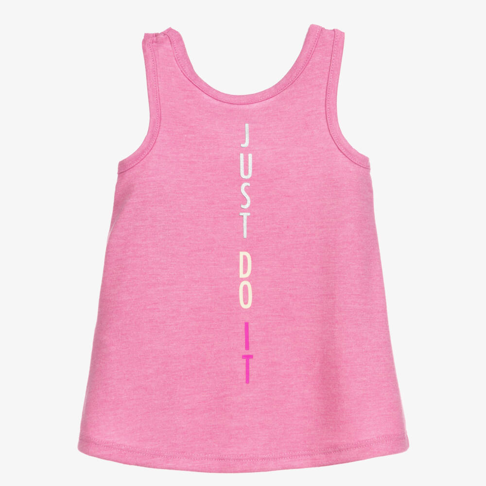 Nike-Baby Girls Pink Logo Dress Set | Childrensalon Outlet