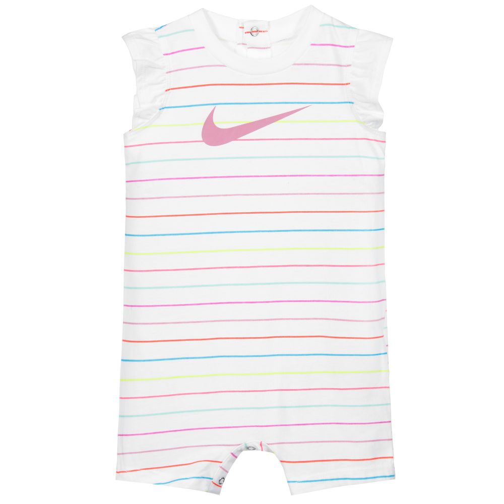 Nike - Combi-short rayée Bébé fille | Childrensalon
