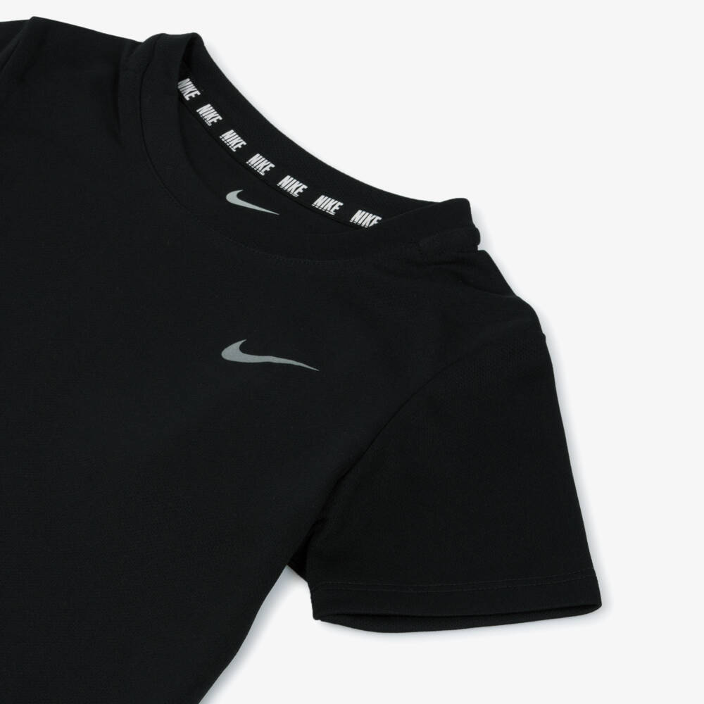 Nike-Black Dri-FIT Shorts Set with Reflective Logos | Childrensalon Outlet
