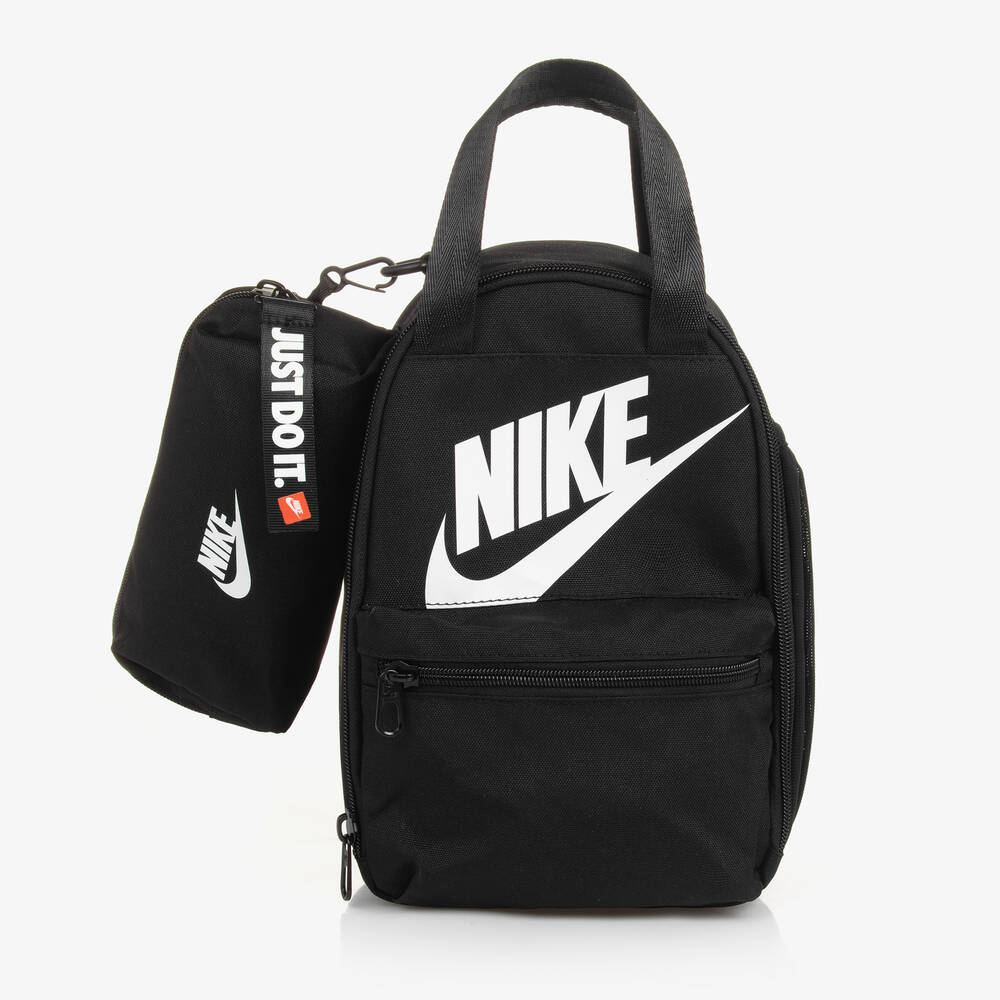 Nike-Black Swoosh Logo Lunch Bag | Childrensalon Outlet