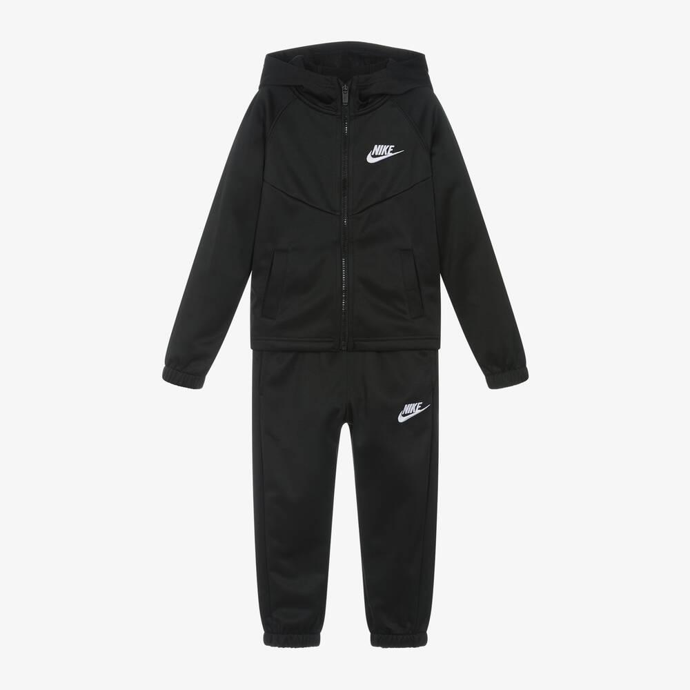 Nike-Black Swoosh Tracksuit | Childrensalon Outlet