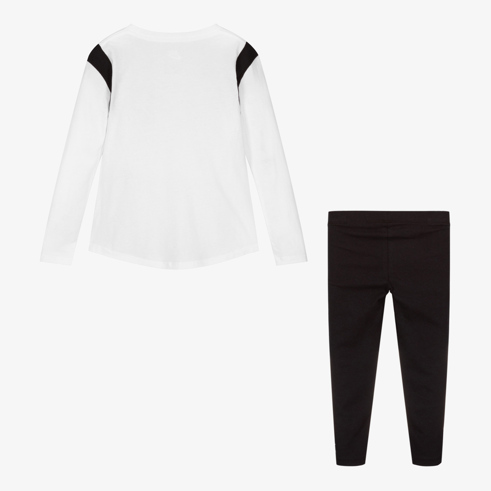 Nike-Black & White Leggings Set | Childrensalon Outlet