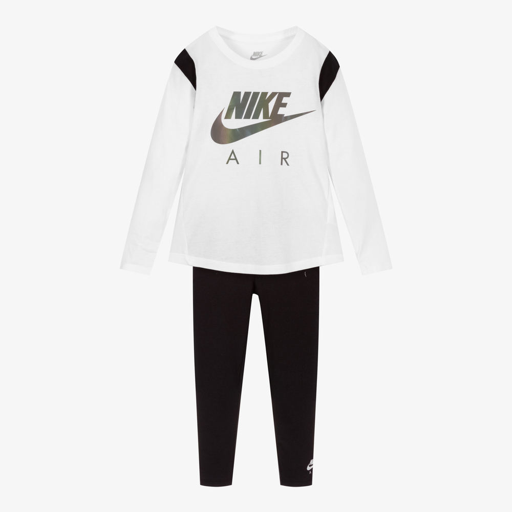 Nike-Black & White Leggings Set | Childrensalon Outlet