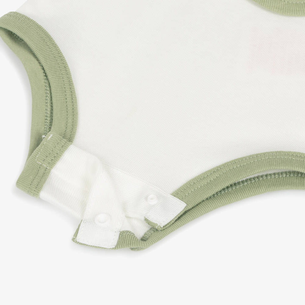 Nike-Boys Beige Babysuit Set with Hat | Childrensalon Outlet