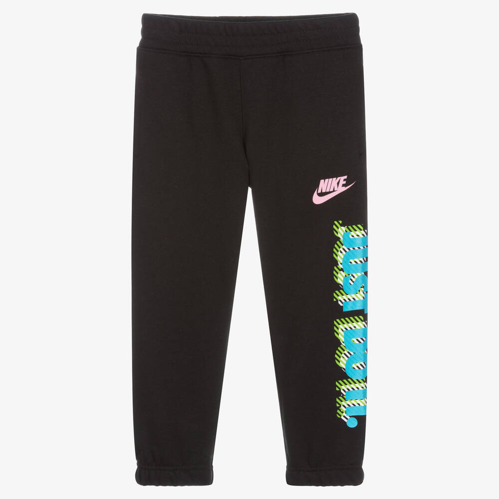 Boys Black Logo Joggers