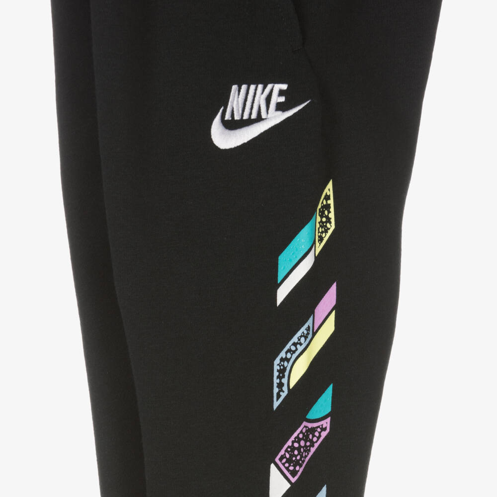 Nike-Boys Black Logo Knit Joggers | Childrensalon Outlet