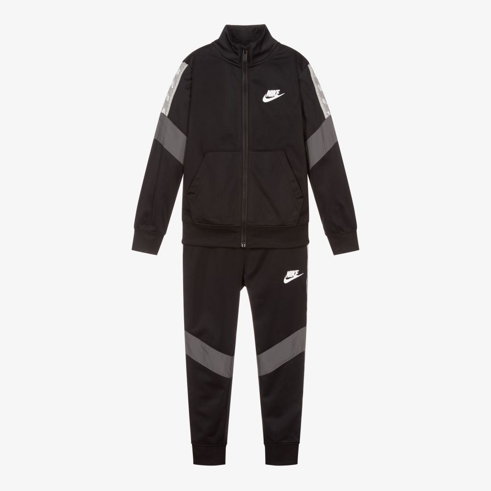 Nike - Boys Black Logo Tracksuit | Childrensalon