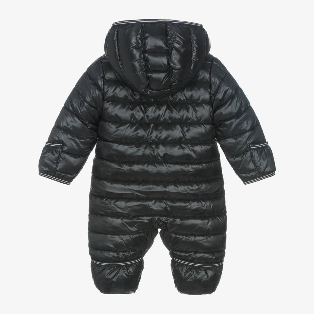 Nike-Boys Black Padded Logo Snow Suit | Childrensalon Outlet