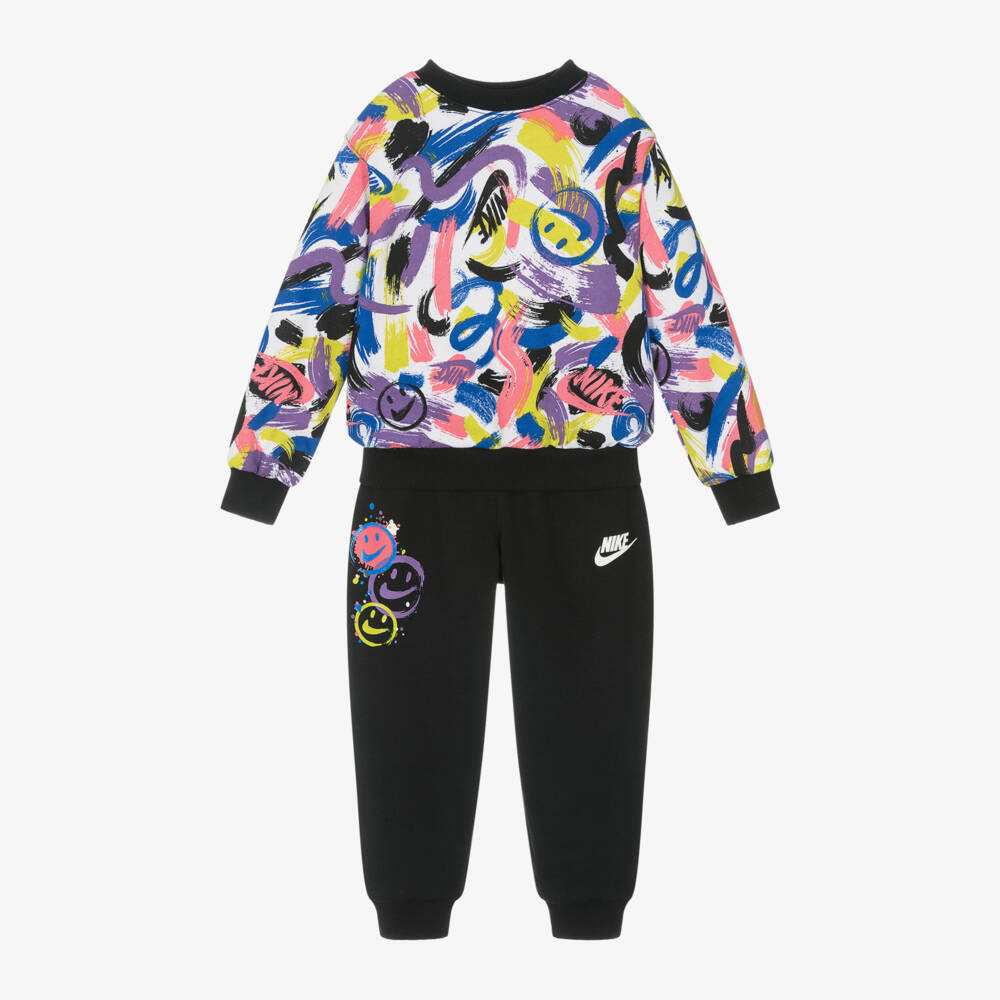 Nike-Boys Black Playful Pattern Set | Childrensalon Outlet