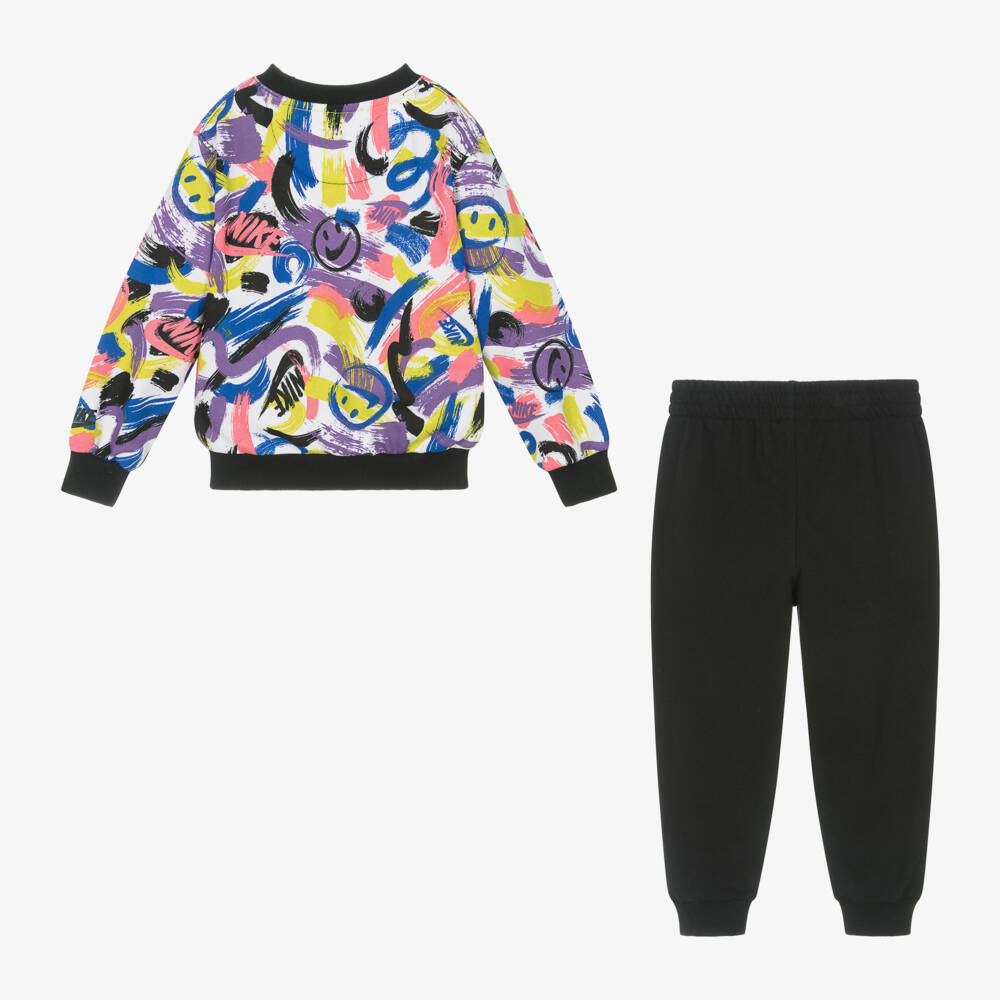 Nike-Boys Black Playful Pattern Set | Childrensalon Outlet