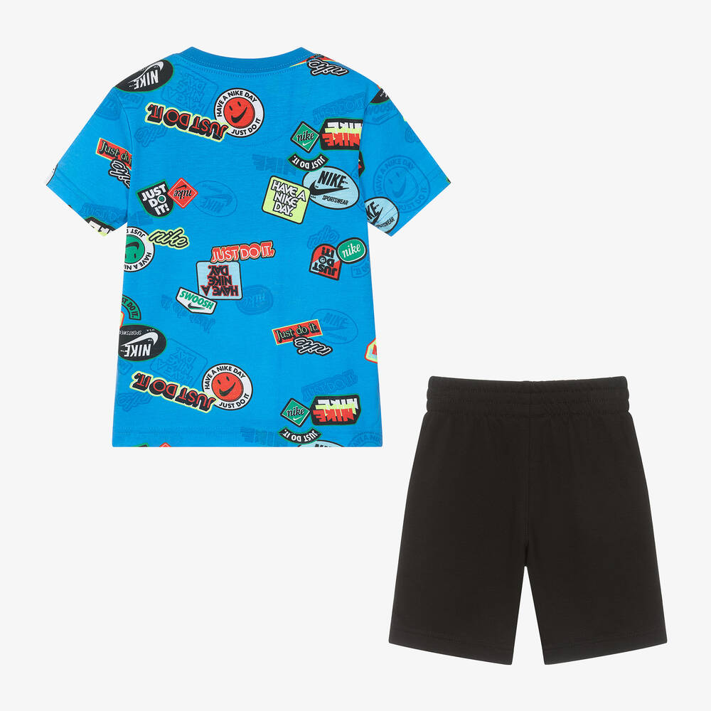 Nike Boys Black Shorts Set