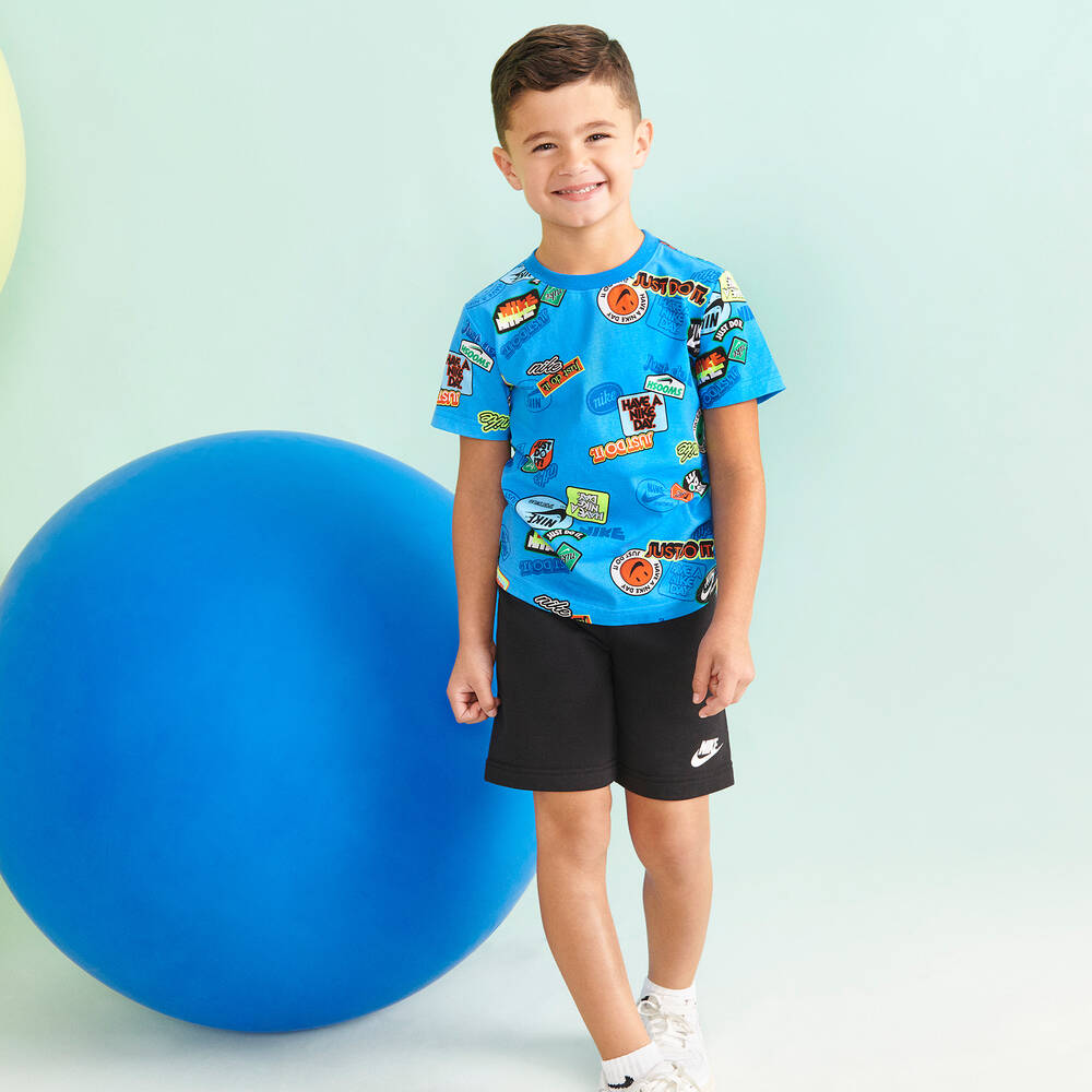 Nike Boys Black Shorts Set Childrensalon Outlet