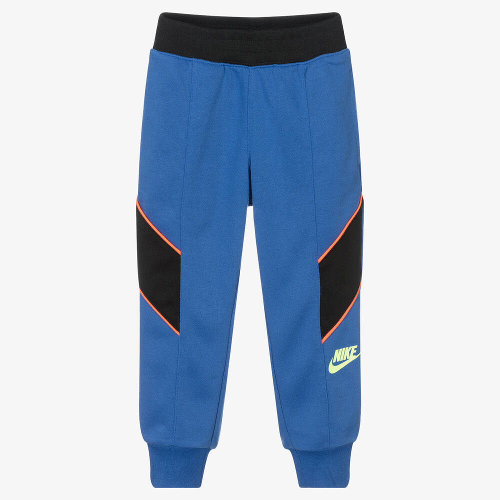 Nike - Boys Blue & Black Logo Joggers | Childrensalon