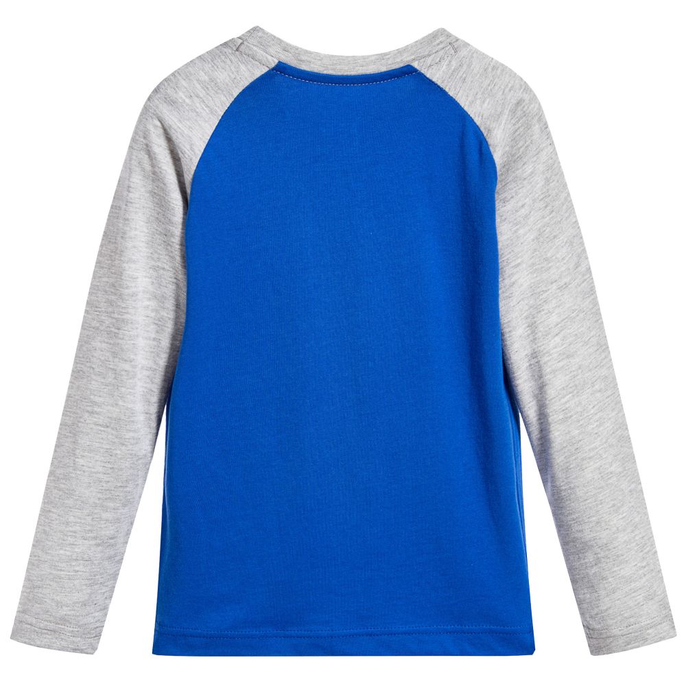 Nike-توب قطن  لون أزرق و رمادي للأولاد | Childrensalon Outlet