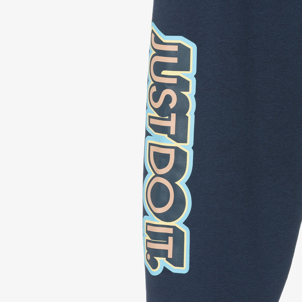 Nike-Boys Blue Cotton Graphic Tracksuit | Childrensalon Outlet