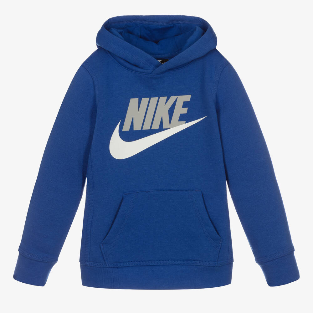 Nike-Boys Blue Logo Hoodie | Childrensalon Outlet