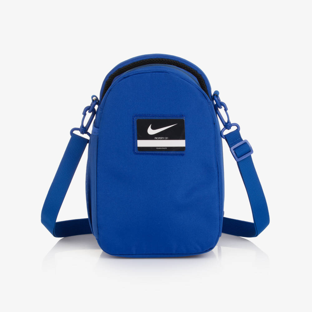 Nike-Boys Blue Logo Patch Lunch Bag (27cm) | Childrensalon Outlet