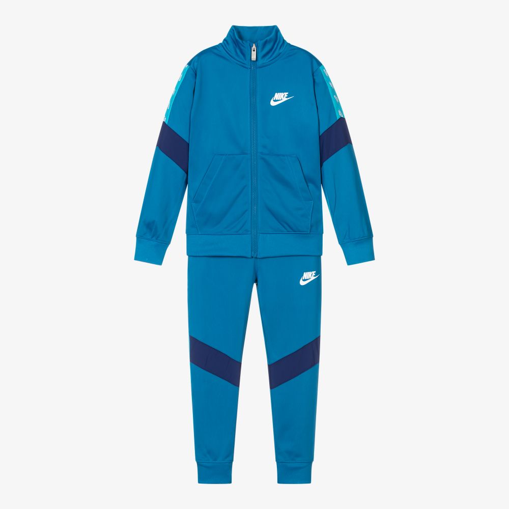 Nike - تراكسوت قطن لون أزرق للأولاد | Childrensalon