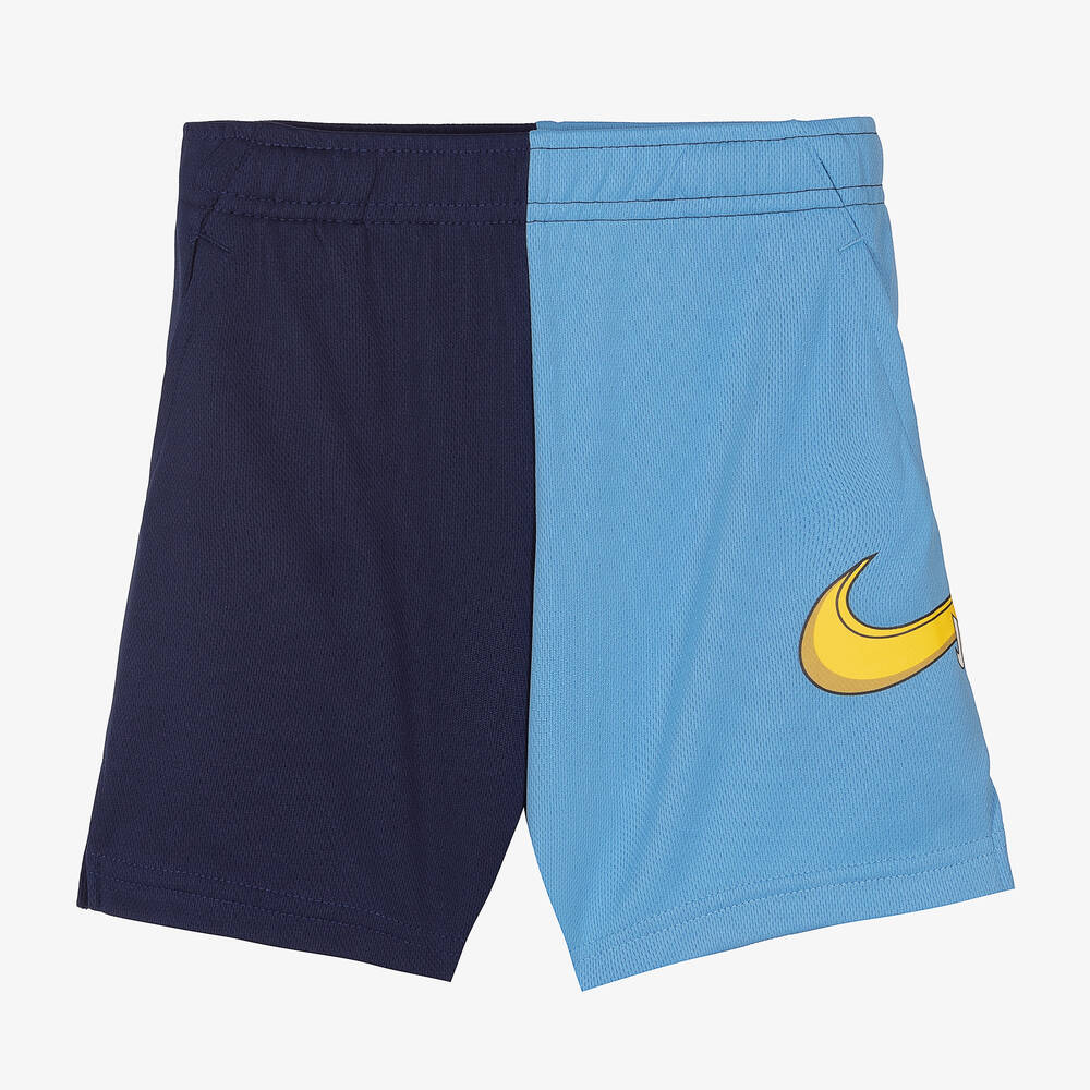 Nike - شورت جيرسي لون أزرق وكحلي للأولاد | Childrensalon