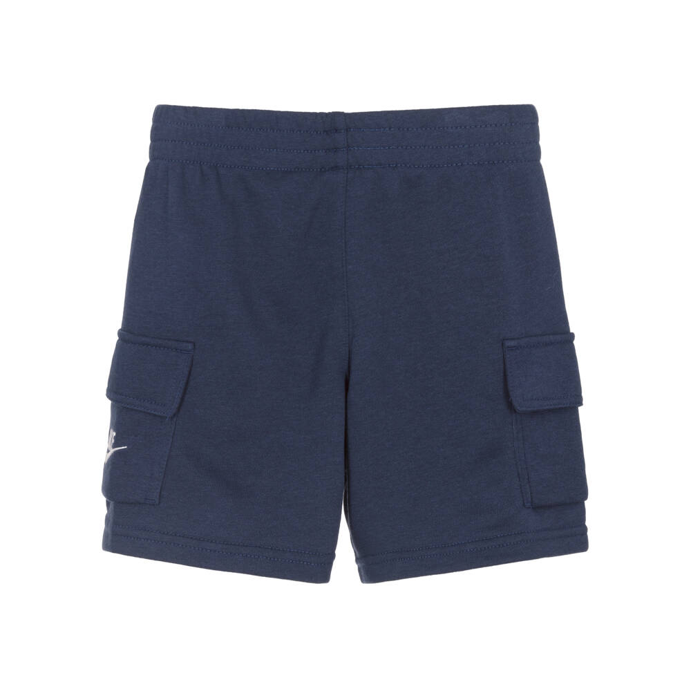 Nike-Boys Blue Two-Tone Shorts Ensemble | Childrensalon Outlet