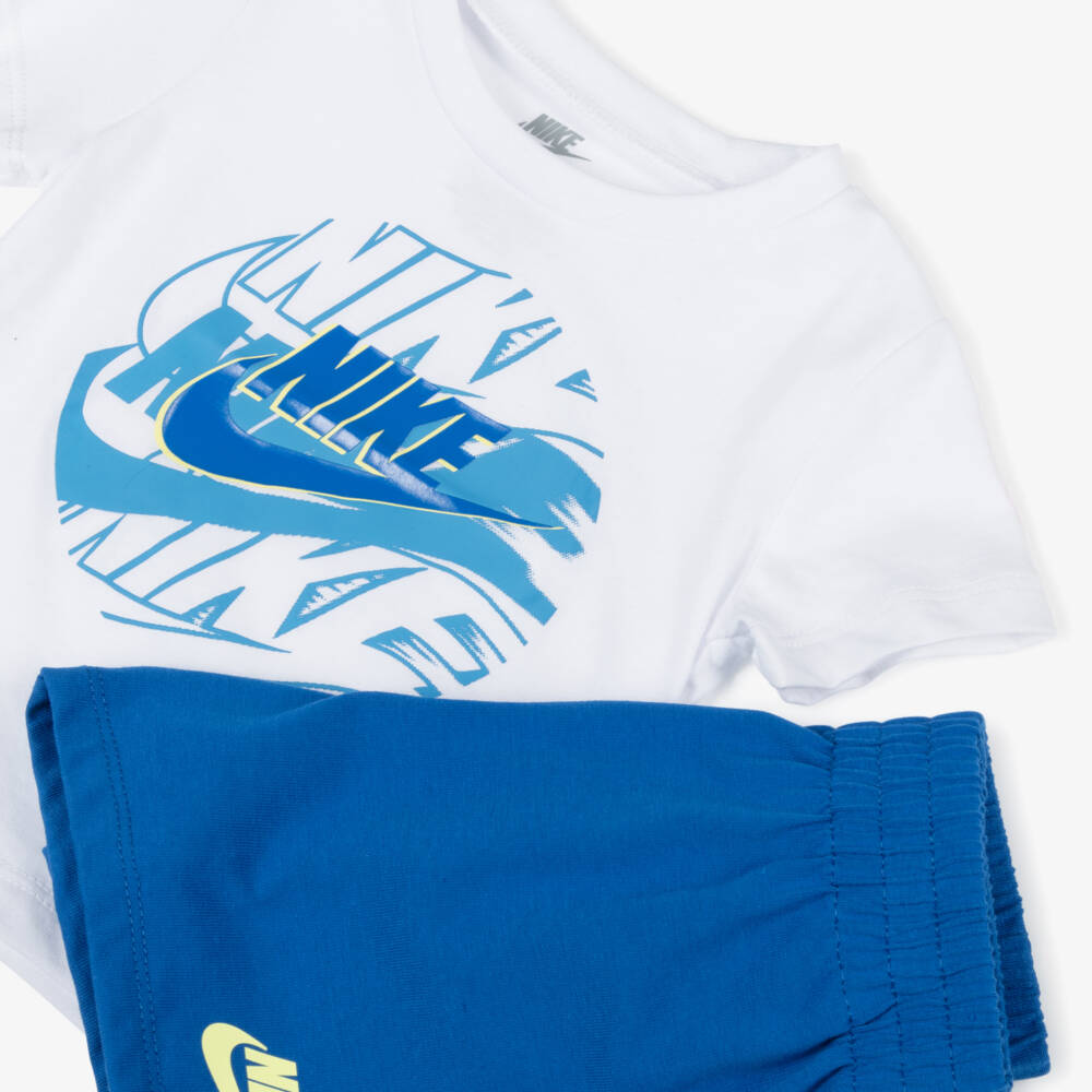 Nike-Boys Blue & White Play Set | Childrensalon Outlet