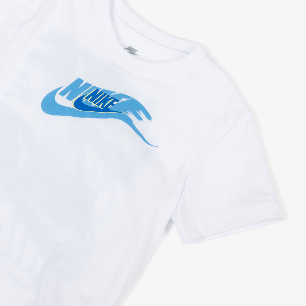 Nike-Boys Classic White Emblem Tee | Childrensalon Outlet
