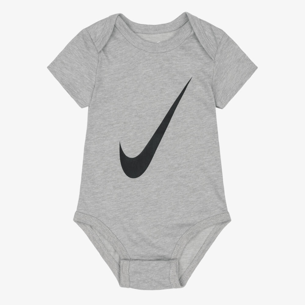 Nike-Boys Cotton Logo Bodyvests (3 Pack) | Childrensalon Outlet