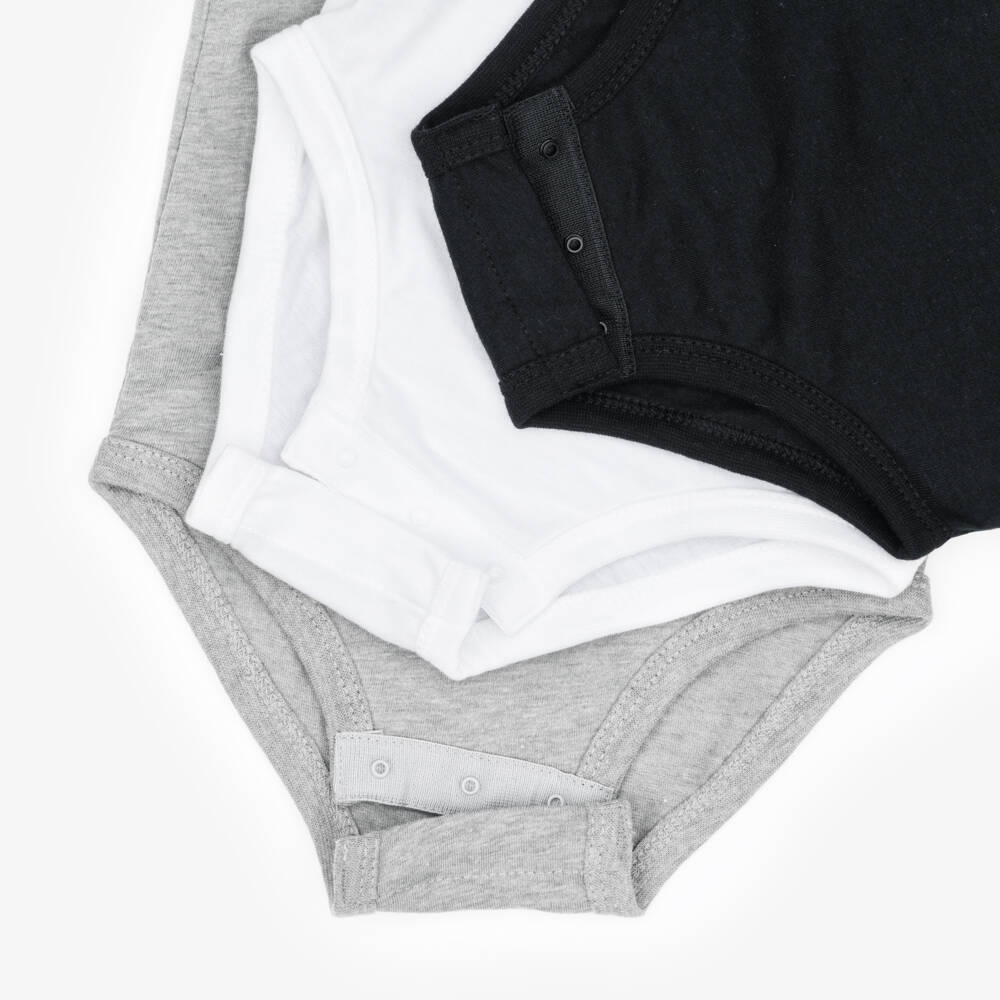 Nike-Boys Cotton Logo Bodyvests (3 Pack) | Childrensalon Outlet