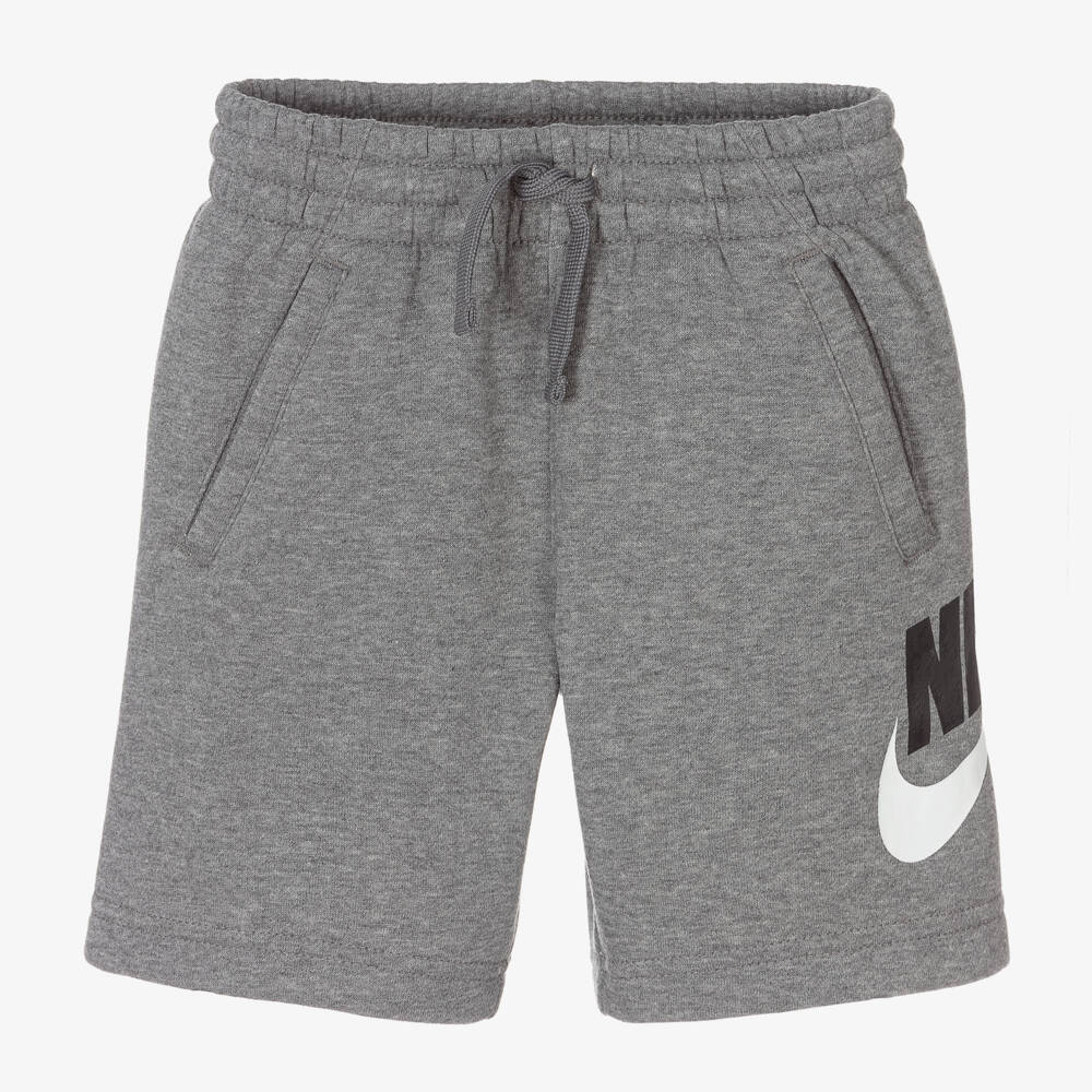 Nike-Серые хлопковые шорты для мальчиков | Childrensalon Outlet