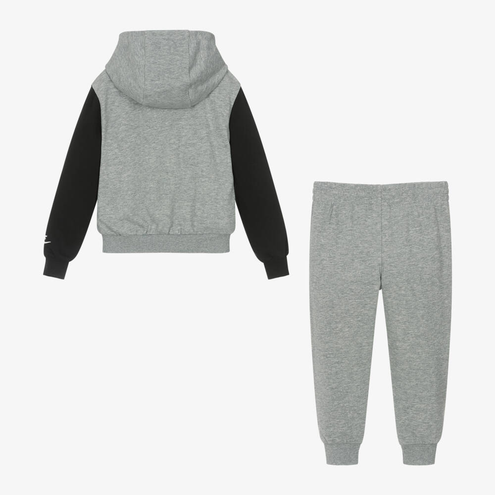 Nike-Boys Grey Logo Hoodie Set | Childrensalon Outlet