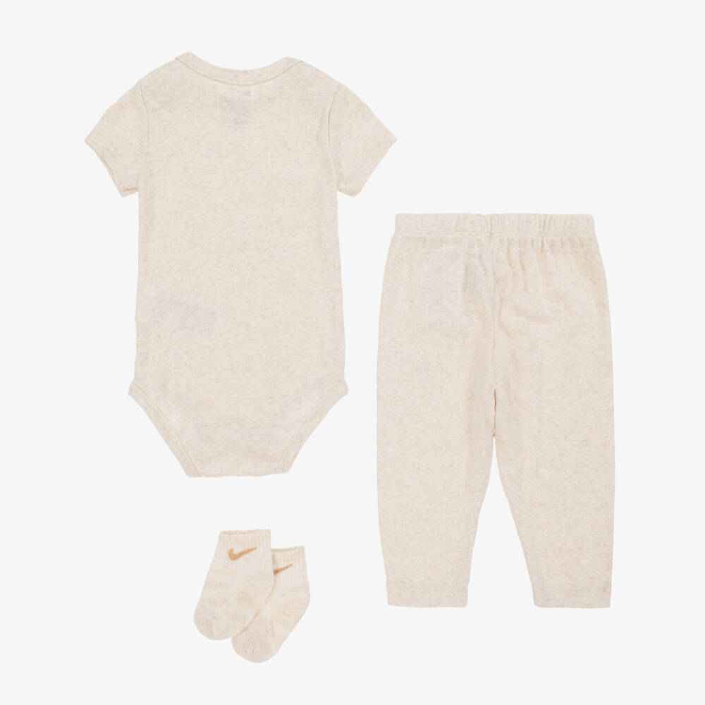 Nike-Boys Ivory Knit Jersey Ensemble | Childrensalon Outlet