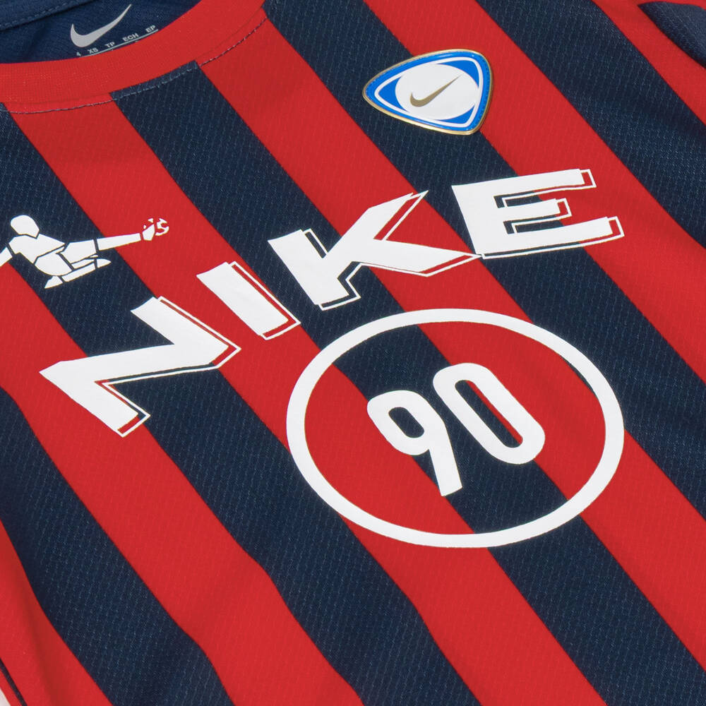 Nike-Boys Red & Navy Blue Goal Mode Shorts Set | Childrensalon Outlet