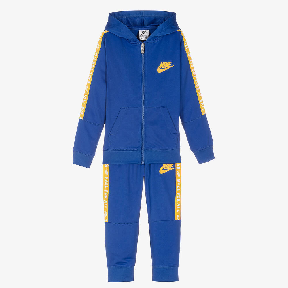 Nike - بدلة رياضية هودي جيرسي لون أزرق للأولاد | Childrensalon