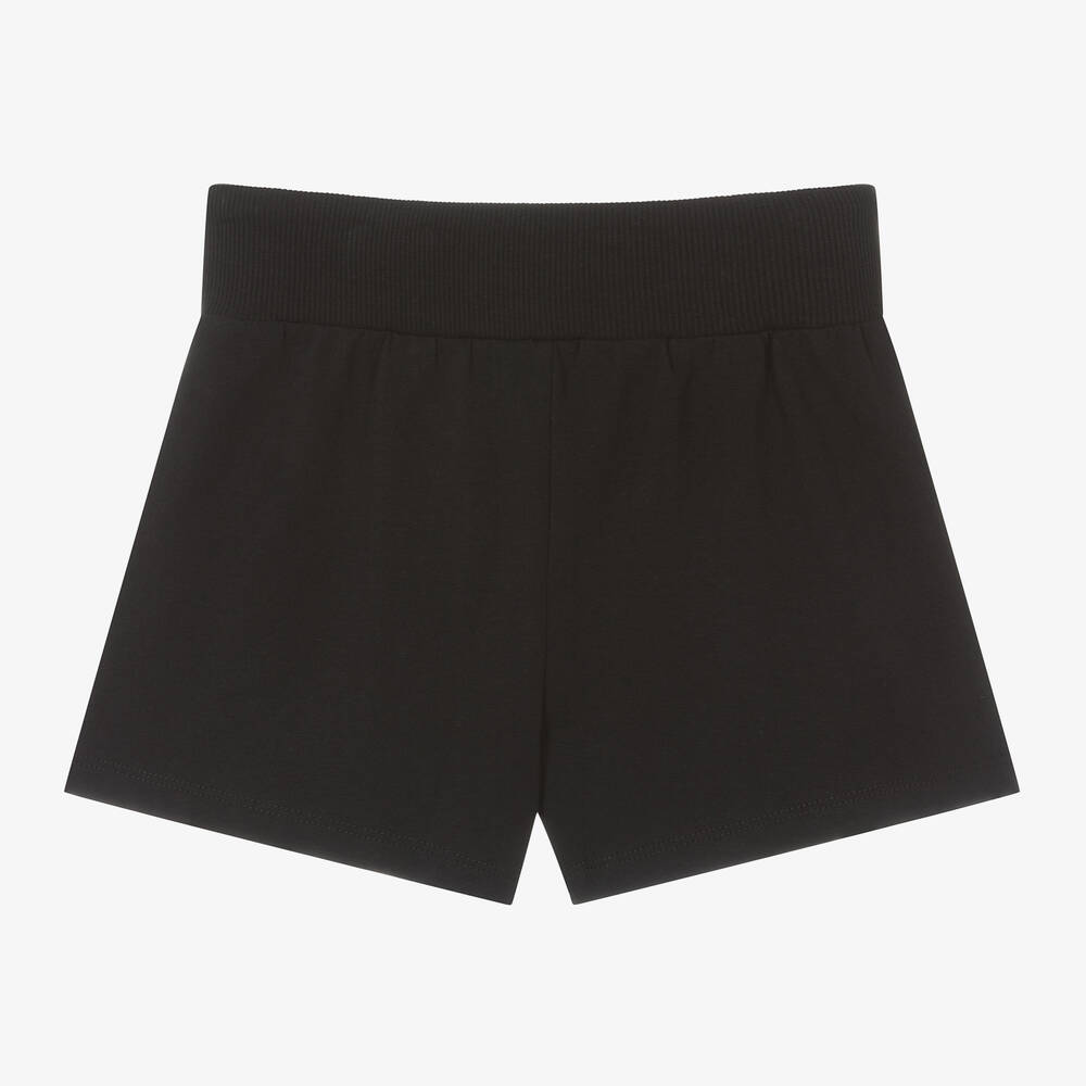 Nike Girls Black Cotton Jersey Shorts