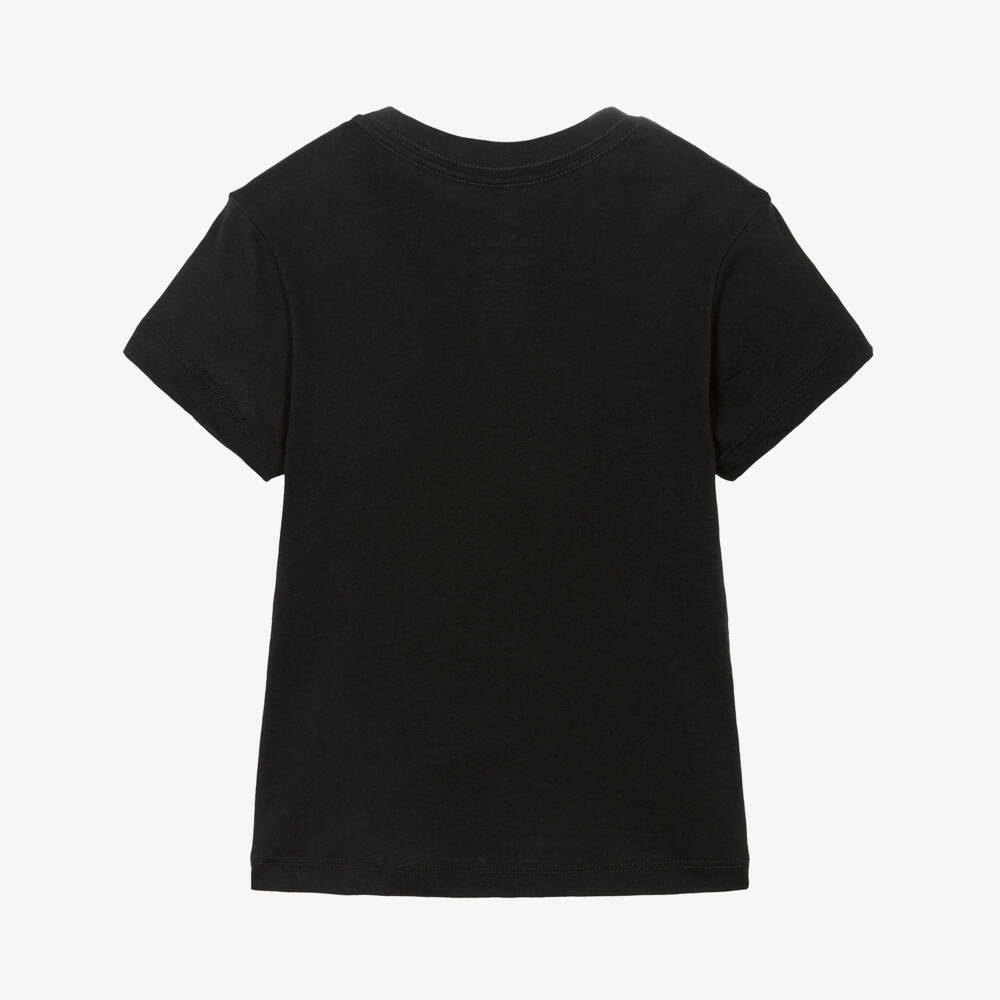 Nike-Girls Black Heart Logo Logo T-Shirt | Childrensalon Outlet