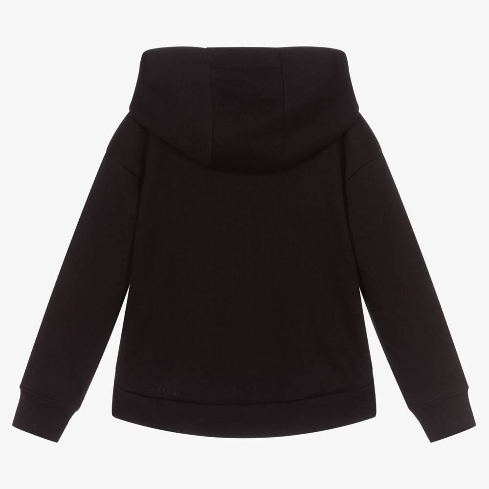 Nike-Girls Black Logo Hoodie | Childrensalon Outlet