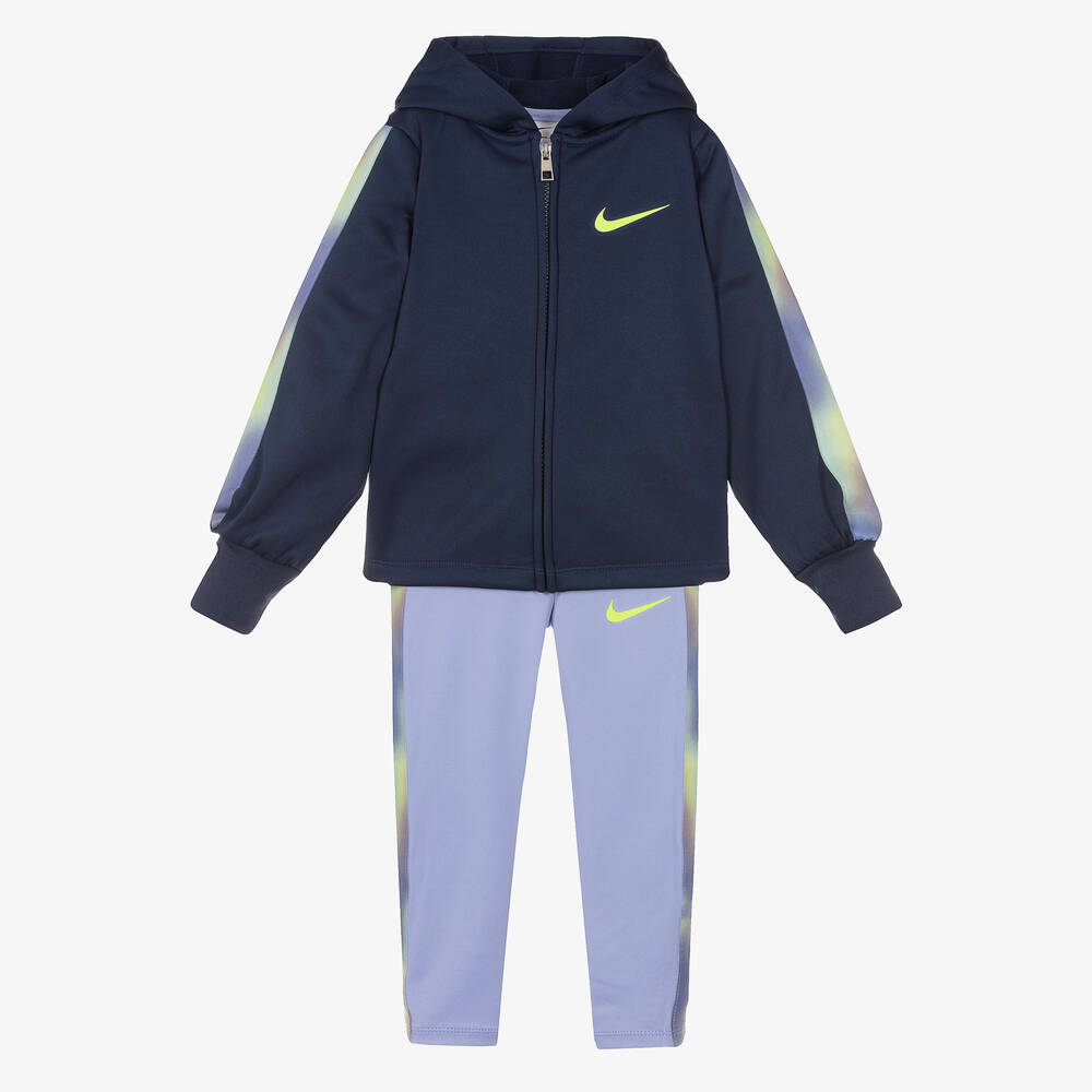 Nike - Girls Blue Sport Leggings Set