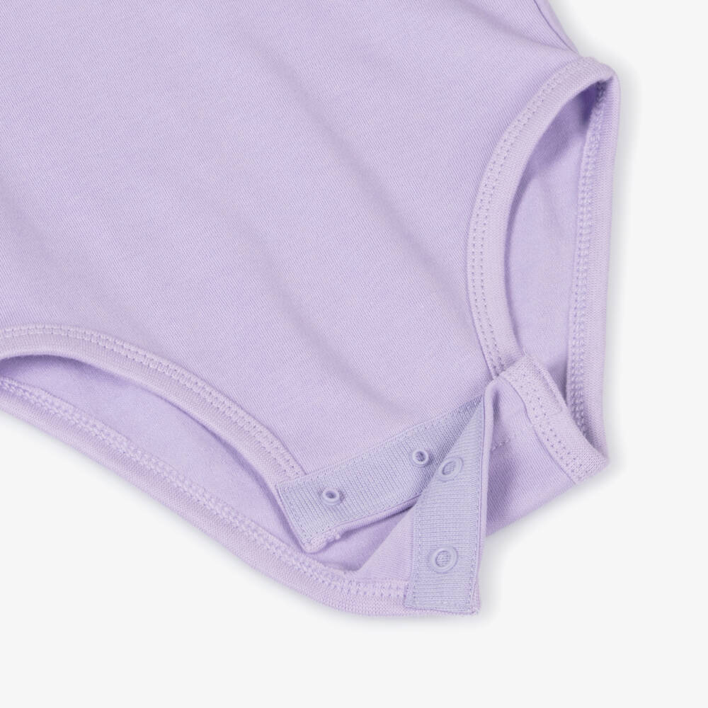Nike-Girls Lilac Floral Bodysuit and Leggings | Childrensalon Outlet