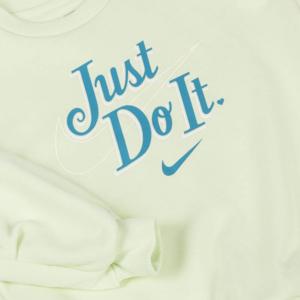 Nike-Girls Lime and Blue Outfit Set | Childrensalon Outlet