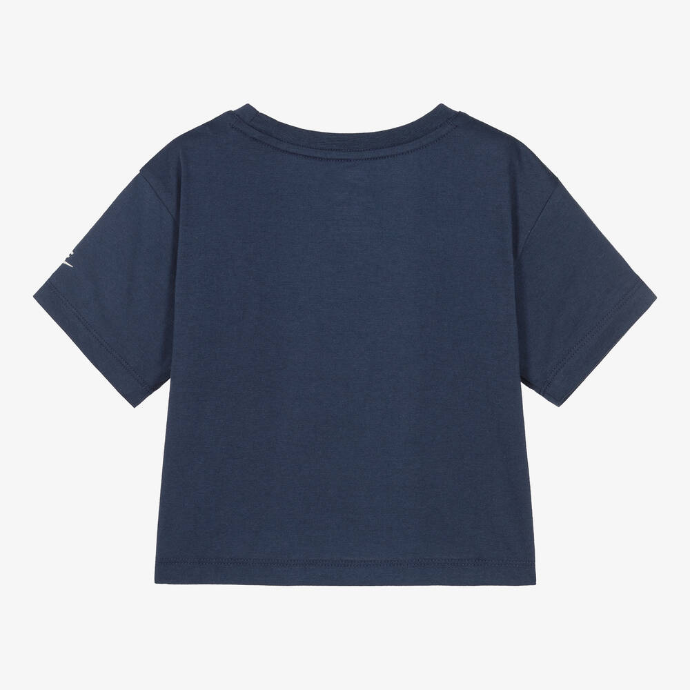 Navy blue shirt for girls cheap