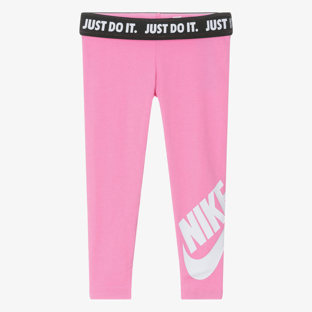 Pink nike leggings just do it sales